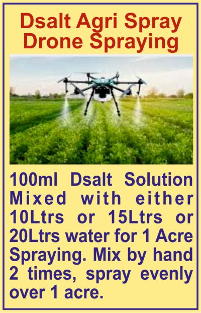Drone Spraying of DS mixs