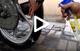 Bike Tyre Spray spraying video image