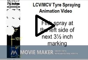 LCV/MCV Tyre spraying animation video